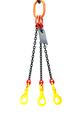 Chain Sling 1/2 x 10' Triple Leg Swivel Positive Lock Hooks Grade 80