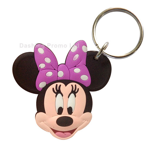 Minnie Mouse Rubber Keychain
