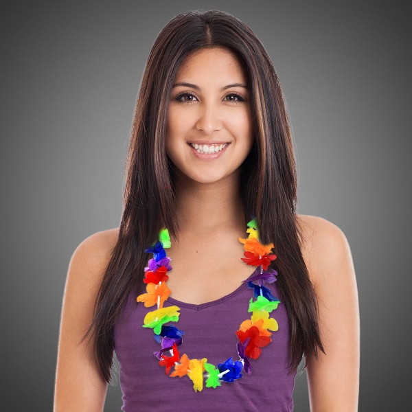 Rainbow Flower Lei