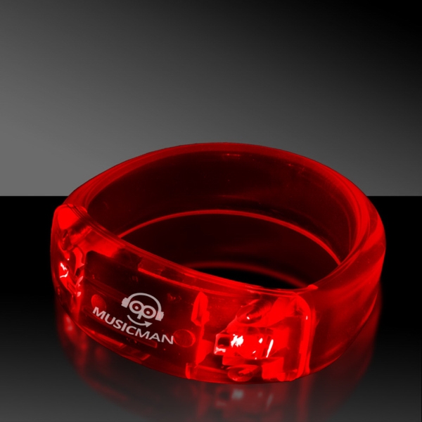 Red Soundsation Light Up Glow LED Bangle Bracelet
