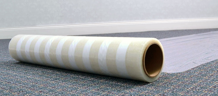 Zone-Coated Carpet Protection Film