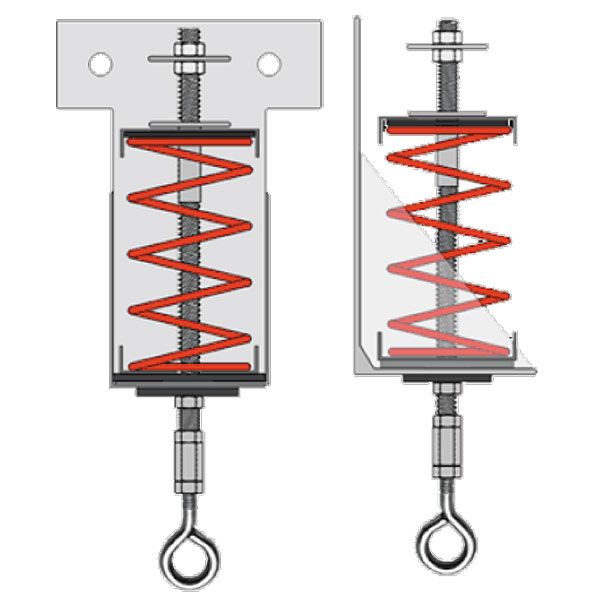 RSIC-S1-WHI SPRING ISOLATOR