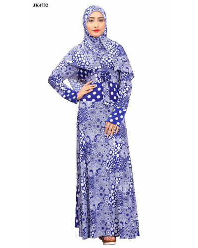 Blue Long Sleeve abaya