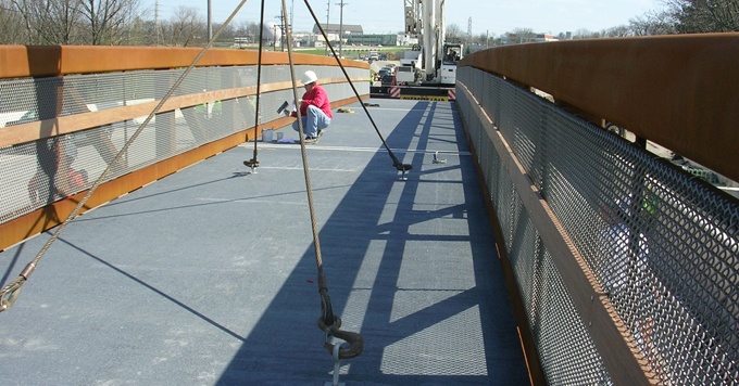 Pedestrian FRP Bridge Decks