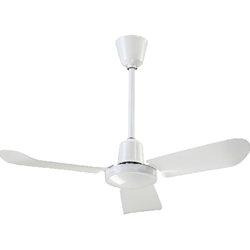 CP36 White Commercial Ceiling Fan (36" Reversible, 7,100