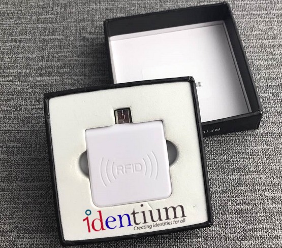 IDentium RFID HF Mobile Reader, Color : White