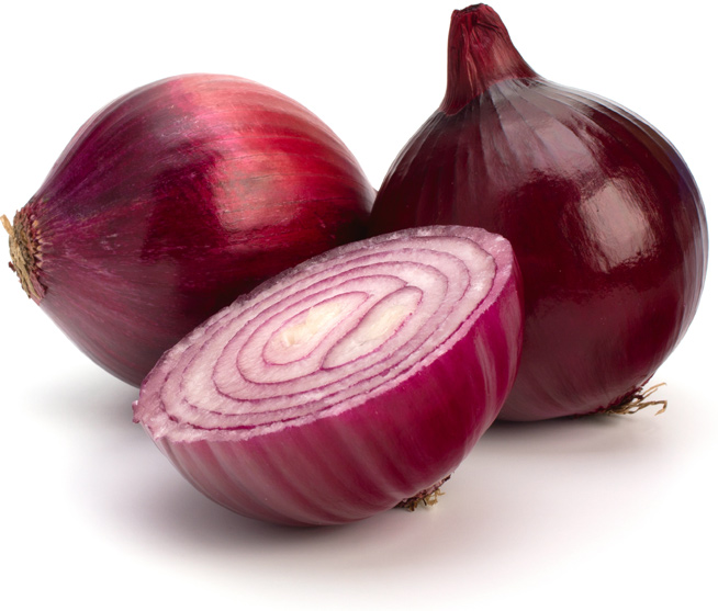 Fresh red onion