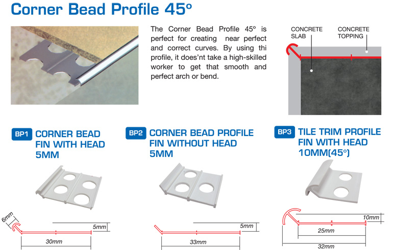 Corner Bead Profile 45