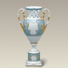 Blue-Gold Two Piece Vase