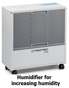 Humidifiers for increasing humidity