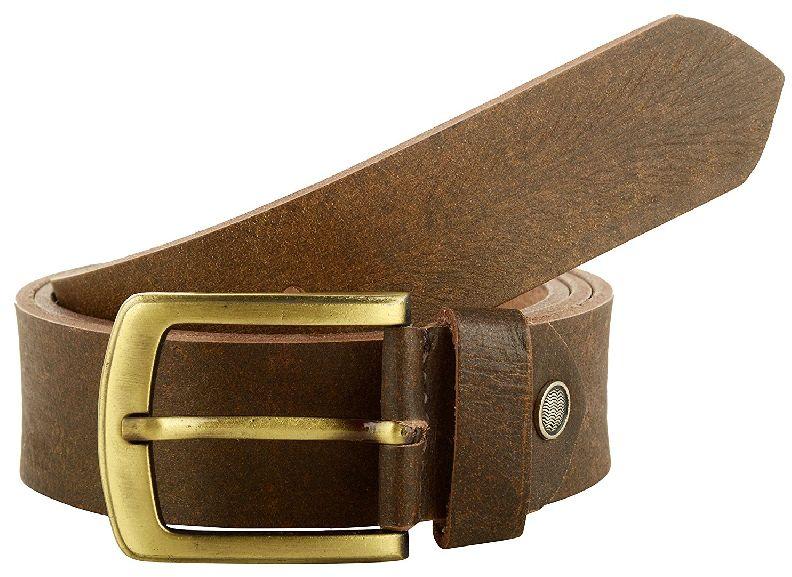 Carob Brown Color Leather Belt