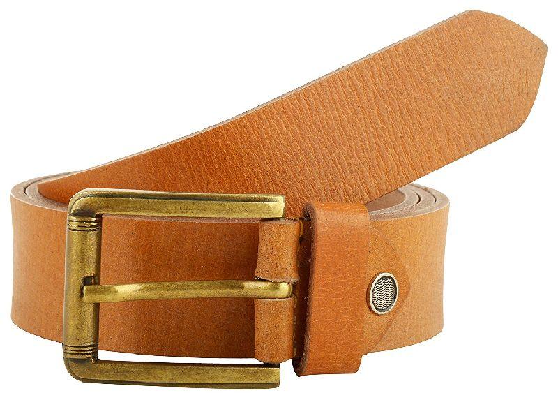 Orange Color Leather Belt