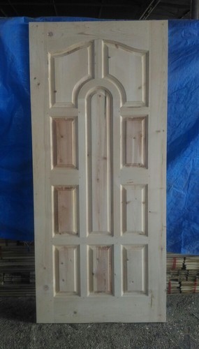 Polished Plain Pine Wood Doors, Position : Exterior, Interior