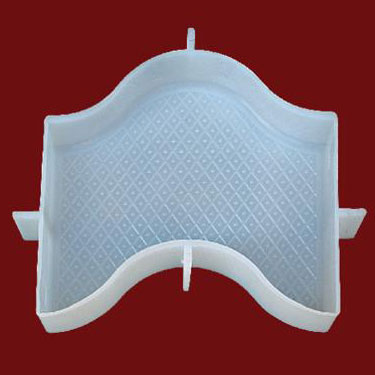 Curve Stone Plastic Paver Mould, Color : White