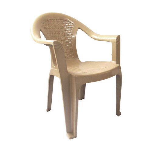 High back plastic chair