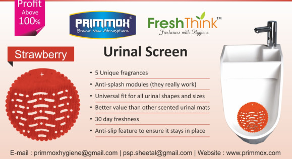 Strawberry Urinal Screen