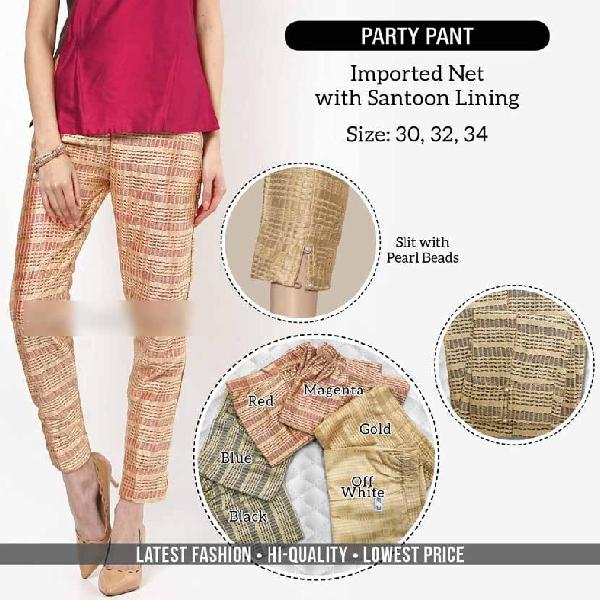 Ladies Party Wear Pant