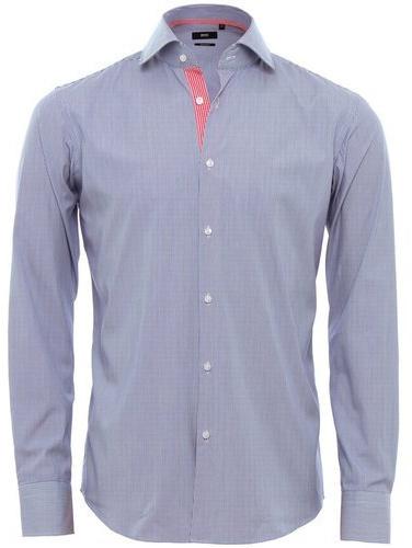 Mens Plain Blue Formal Shirts - Vala Apparels, Ahmedabad, Gujarat