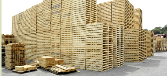 wooden pallets