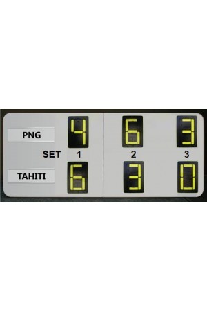 6 Digits Tennis Self Supporting Scoreboard