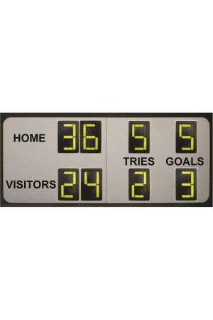8 Digit Rugby Large Self Supporting Scoreboard