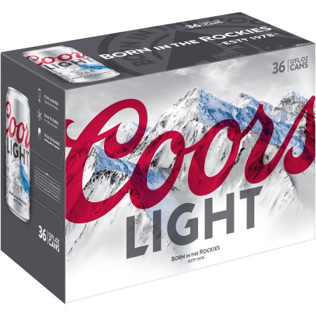 36-12 FL OZ Coors Light Beer Pack