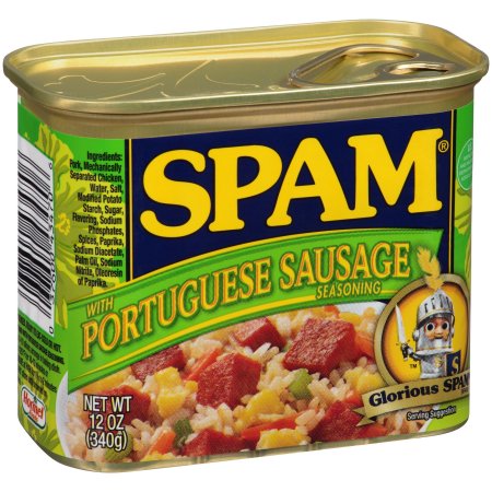 12 OZ Spam With Portuguese Sausage Seasoning Canned Meat