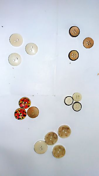 Bone And Wooden Button