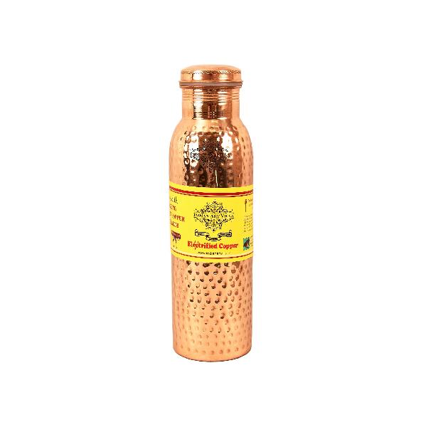 Copper Hammered Leak Proof Bottle 1000 ML