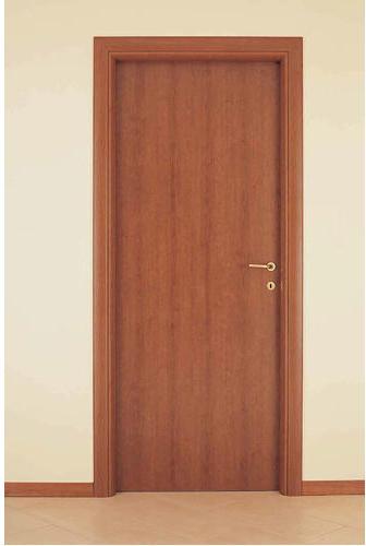 Dark Brown Laminated Bathroom Door