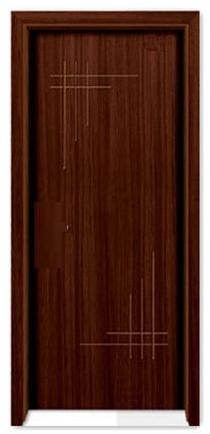 Dark Brown Laminated Wooden Door
