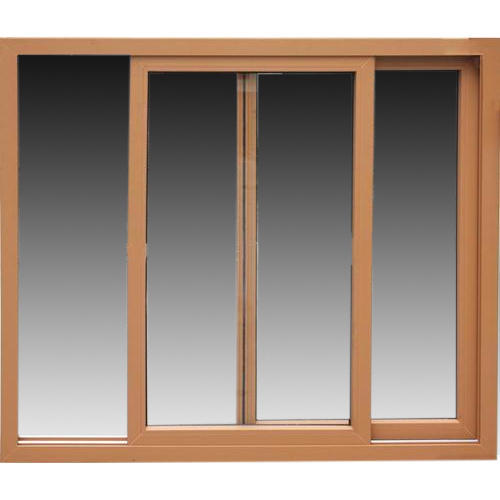 Polished UPVC Sliding Window, for Home, Hotel, Office, Restaurant, Pattern : Plain