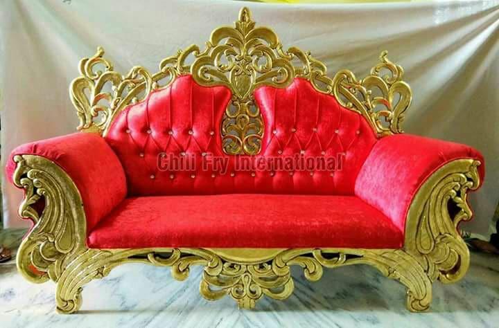 Golden crown fully carved Sofa