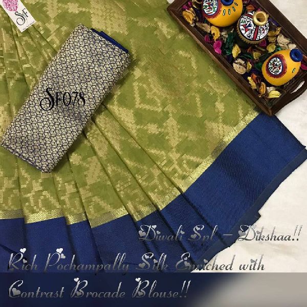SF-078 brand pochampally silk sarees