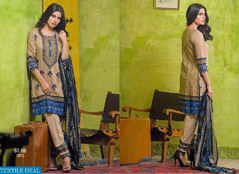 shariq libas vol2 lawn 2017 original collection fabric- lawn unstitched price- rs690 each moq- full