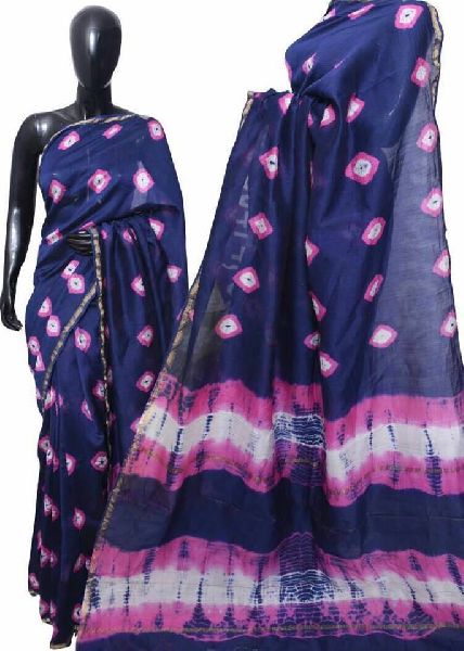 chanderi printed sarees