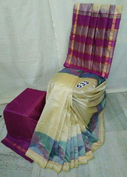 handloom cotton silk with pochampally ikkat border sarees