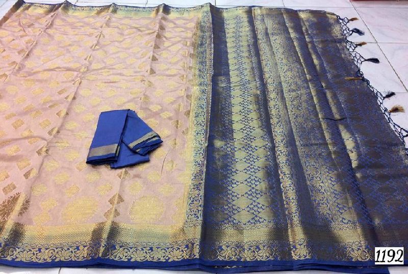 latest organza silk sarees with rich pallu
