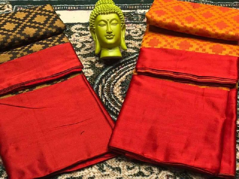 maheswari check silk sarees with running blouse