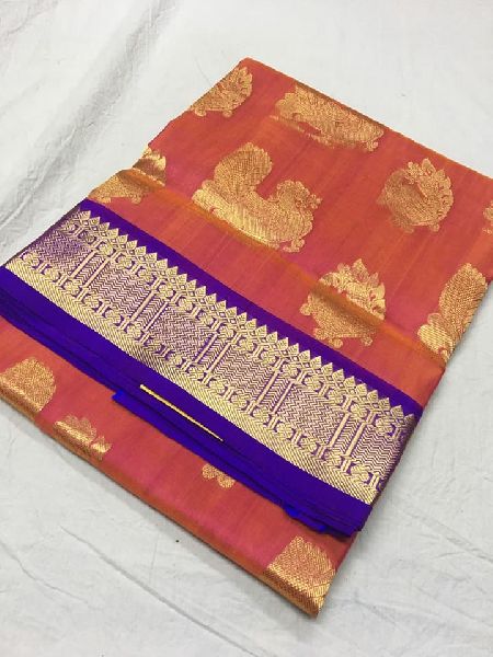 pure kanchi pattu sarees with silk weaving work