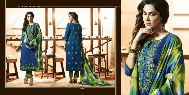kessi candle cotton embroidered suits