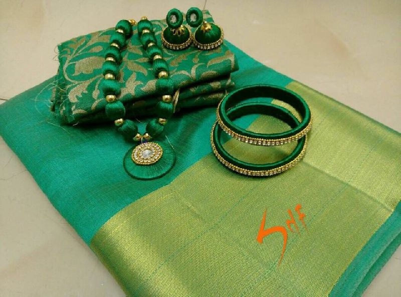 plain premium tussar silk sarees