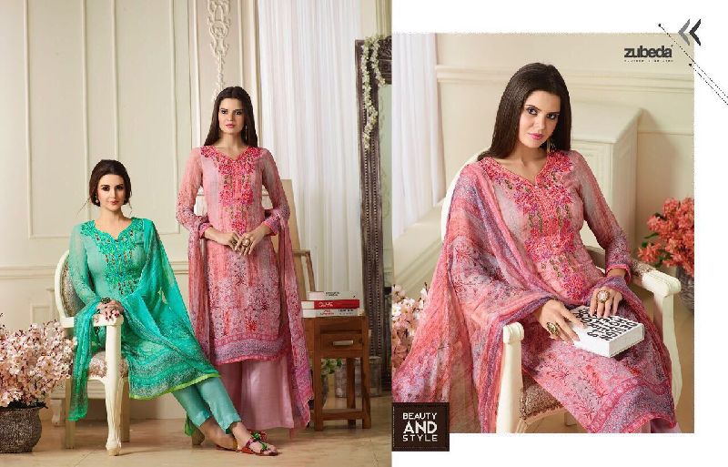 zubeda fashionista georgette suits