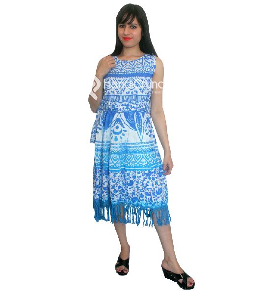Diya Bati Ombre Print Dress