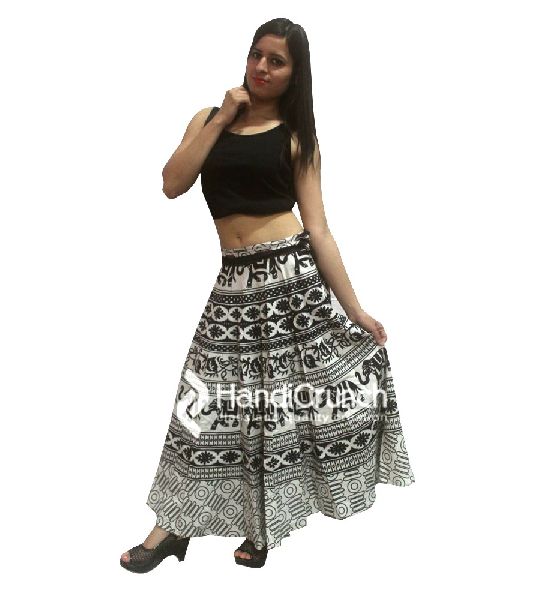 Indian Traditional Printed Boho Women Raprons Skirts