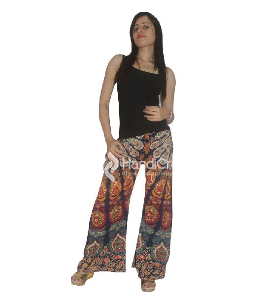 Multicolor mandalal printed palzzo pants