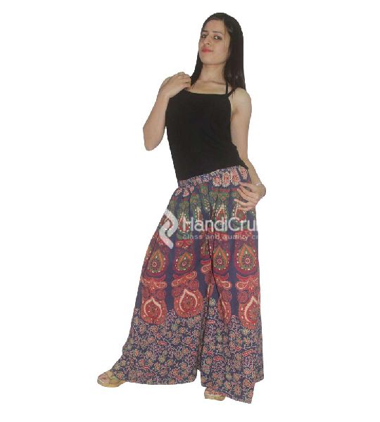 Multicolor mandala printed women palazzo pants