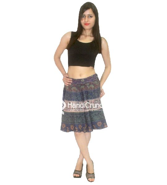 Jaipuri printed short skirt
