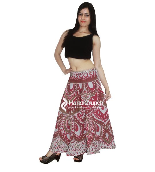 Womens Long Bohemian Style Gypsy Boho Hippie Skirt