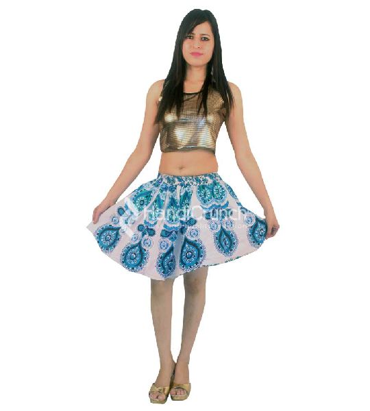 Mandala short skirt